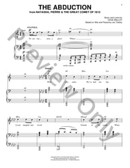 The Abduction piano sheet music cover